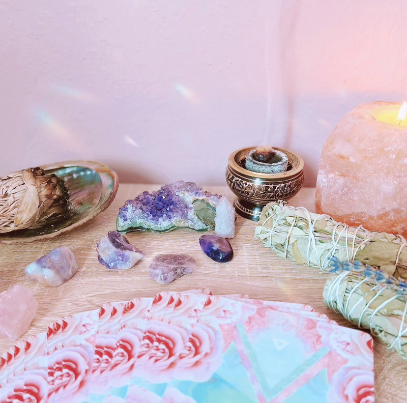 CRYSTALS, INCENSE  & MEDITATION TOOLS