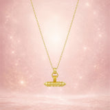 LOFT & DAUGHTER ~ Secret T-Bar Amulet Gold Vermeil Necklace