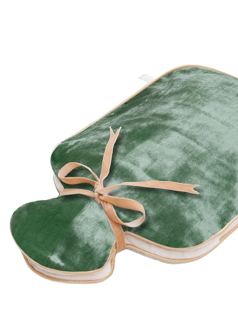 Holistic Silk Luxury Silk Velvet Hot Water Bottle ~ Jade