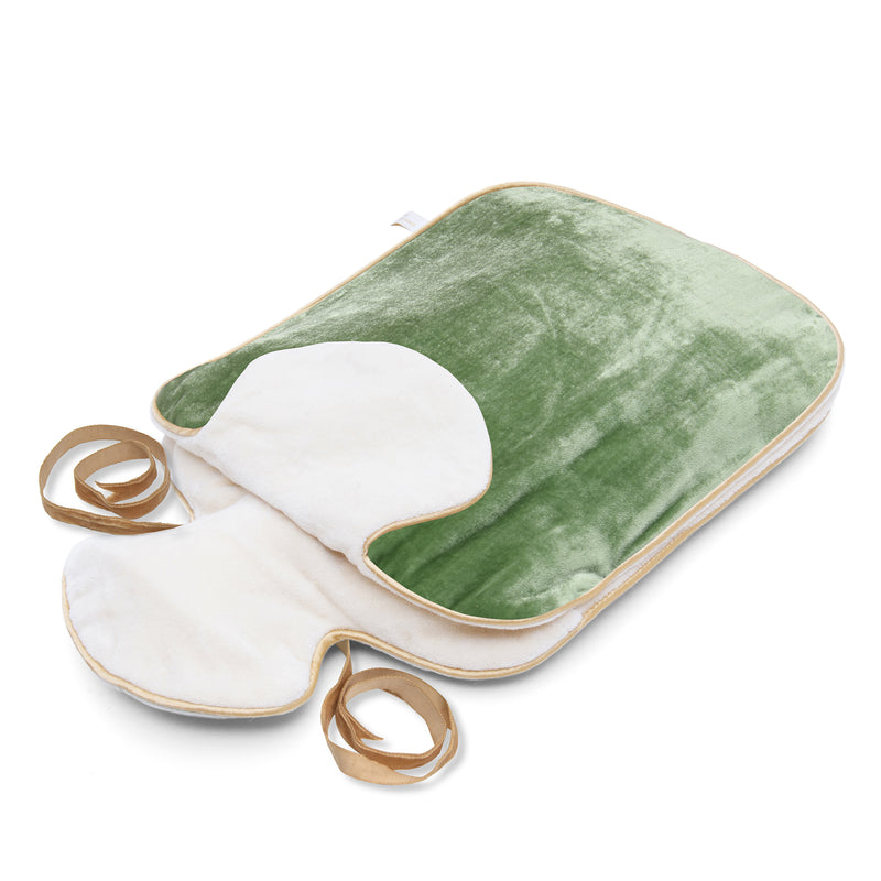 Holistic Silk Luxury Silk Velvet Hot Water Bottle ~ Jade