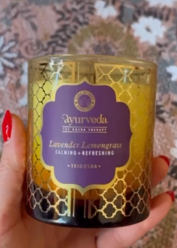 Ayurveda Candle Tridosha ~ Lavender Lemongrass