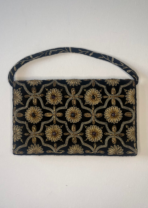 Antique Vintage Velvet Clutch