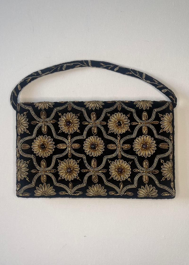Antique Vintage Velvet Clutch