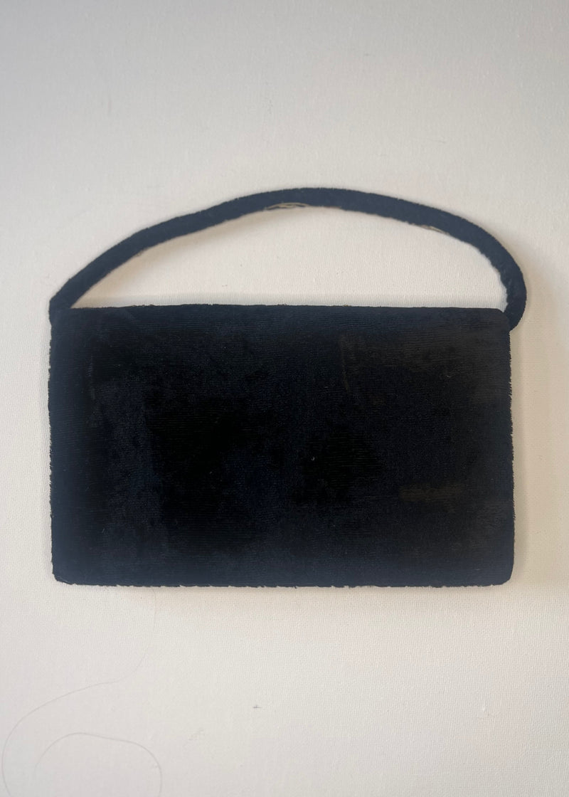 Antique Vintage Velvet Clutch