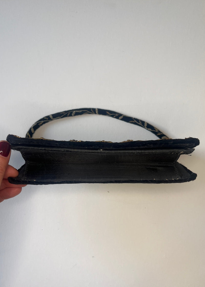 Antique Vintage Velvet Clutch