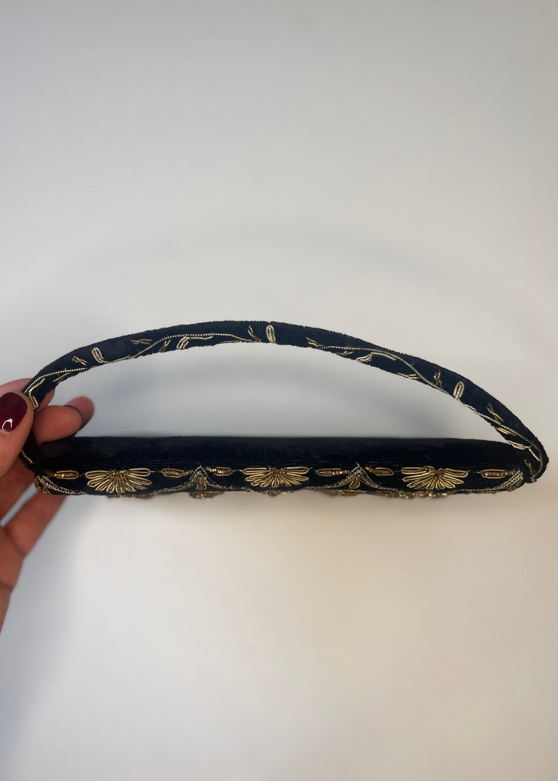 Antique Vintage Velvet Clutch