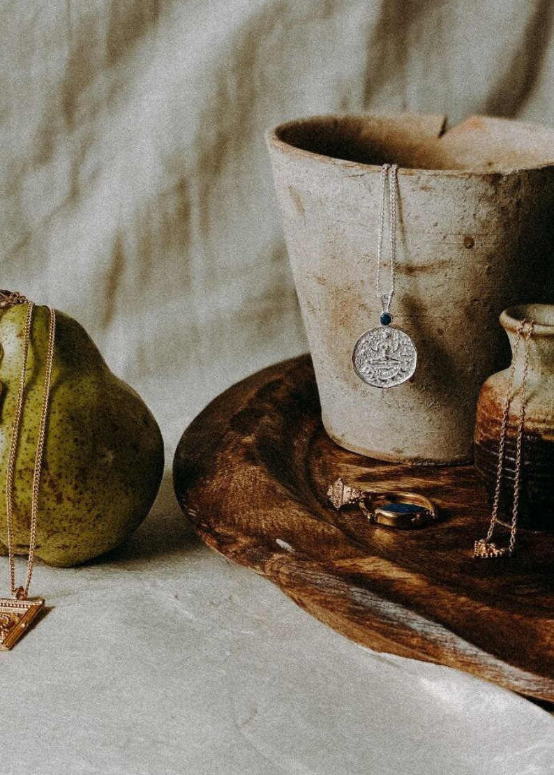 LOFT & DAUGHTER ~ Lakshmi Silver Coin Pendant Necklace