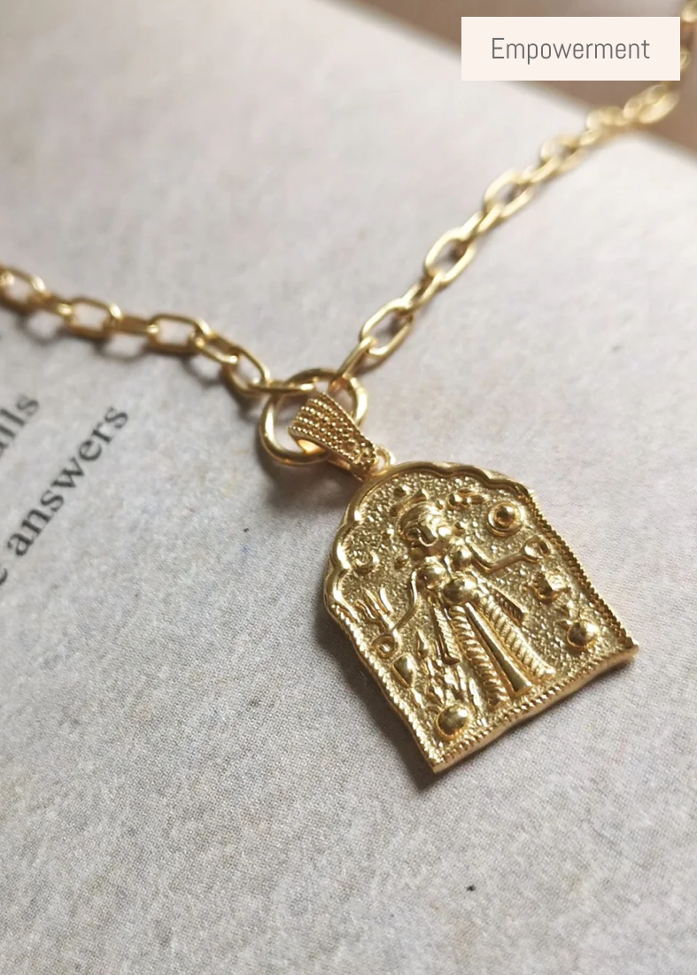 Kali Amulet Gold Pendant Necklace