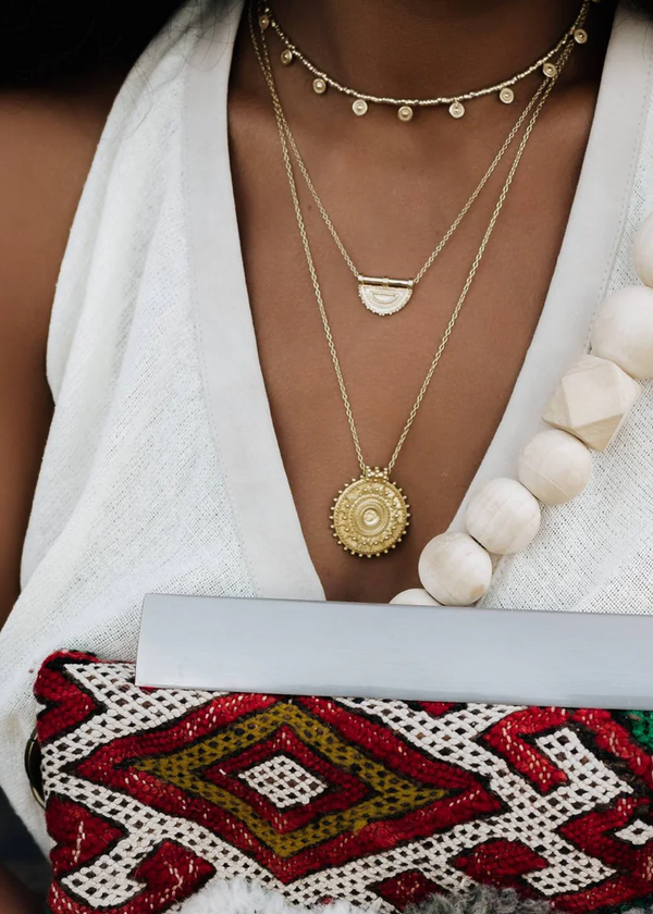 This lovingly crafted lunar coin necklace celebrates the feminine energy of the moon, a symbol of letting go and moving forward, as the night turns into day…