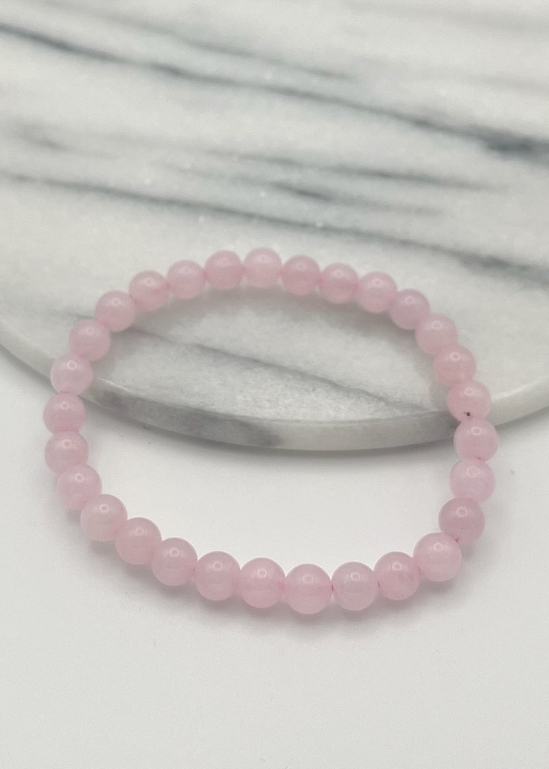Rose Quartz Beaded Bracelet