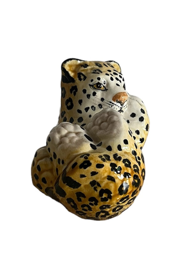 Vintage Ceramic Baby Leopard