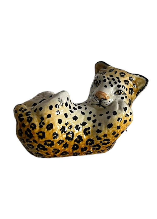 Vintage Ceramic Baby Leopard