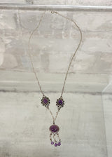 Beautiful Vintage Amethyst Necklace  We recommend a monthly charge under the Full Moon to enhance the potency of this charm.  Condition: Very Good