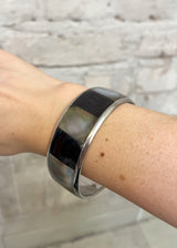 Vintage Mother of Pearl & Metal Bangle